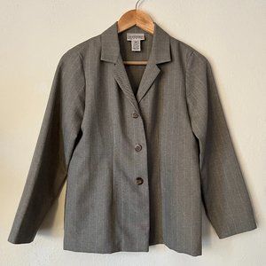 Gray and Beige Blazer
